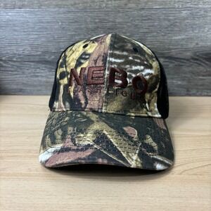 Nebco Hat Cap Snap Back Green Camo Flashlights Outdoors